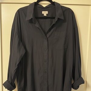 Wilfred Free Black Button-Up Shirt